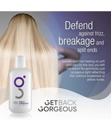 GBG Purple Conditioner for Blonde Hair | 3min Daily Restoration Mask | Neutralizes Brassy Tones | For Highlighted, Grey, or Blonde Hair | MIT & Paraben Free | 8oz - Buy Online on GoSupps.com
