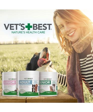 Vets Best Daily Soft Chews - Premium Supplements for Junior Dogs - 180 Count Puppy Chews | Healthy & Tasty! - Buy Online on GoSupps.com