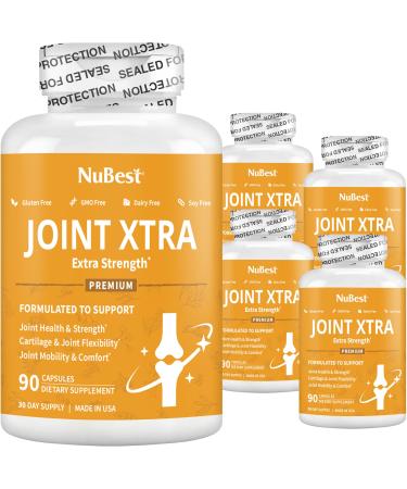 NuBest Joint Xtra - Joint Support Supplement - Joint Health Formula with Triple Joint Strength - Glucosamine Chondroitin Turmeric MSM & Boswellia for Joint Health & Cartilage Health (Pack 5)