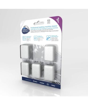 Care + Protect Washing Machine Cleaning Tabs Filter Cleaning and Basket Removes Dirt and Odours 5 Tablets Lavender Scent - Buy Online on GoSupps.com
