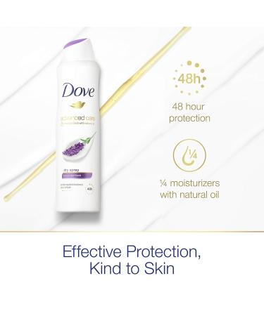 Dove Advanced Care Antiperspirant Deodorant Dry Spray - Lavender Fresh 3.8oz (Pack of 3) - Buy Online on GoSupps.com