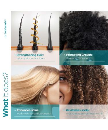 artnaturals RiceWater + Biotin Conditioner - 16 Fl Oz - Sulfate Free - Natural Ingredients for Stronger Shinier Hair - International Shipping Available - Buy Online on GoSupps.com