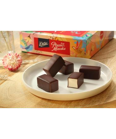 E.Wedel Ptasie Mleczko Vanilla Flavour Marshmallow in Dark Chocolate 340g x Pack of 2 Made in Poland - Buy Online on GoSupps.com
