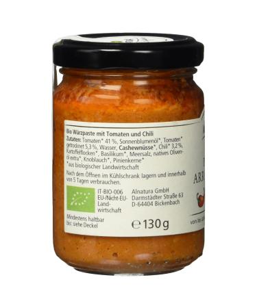 Alnatura Bio Origin Pesto Arrabbiata - Pack of 6 (6 x 130g) | Organic Italian Sauce | International Shipping - Buy Online on GoSupps.com
