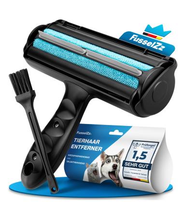 Fusselztz Home Premium lint roller black animal hair - removing the self -cleaning animal hair remover to the cat hair & dog hair reusable cat hair remover on sofa carpet & bed - Buy Online on GoSupps.com