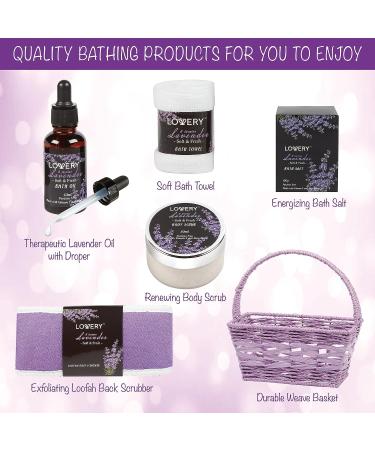 Fathers Day Luxury Spa Gift Set | Lavender & Jasmine Bath & Body Collection for Men & Women - Buy Online on GoSupps.com