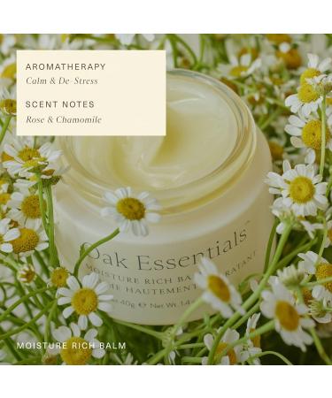 Oak Essentials Moisture Rich Balm | Nourishing Face Balm with Sea Buckthorn & Borage Seed Oil to Help Support Collagen and Deep Hydration 1.4 Oz 1.41 Ounce (Pack of 1) Multicolor - Buy Online on GoSupps.com