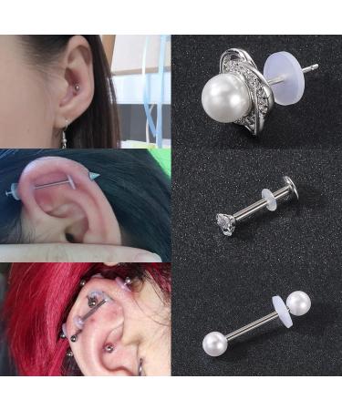 BodyAce 100pcs Clear Silicone Earrings Backs - Piercing Disc for Bump Support - Earlobe Stabilizer Pads - 3.7mm Diameter - Buy Online on GoSupps.com