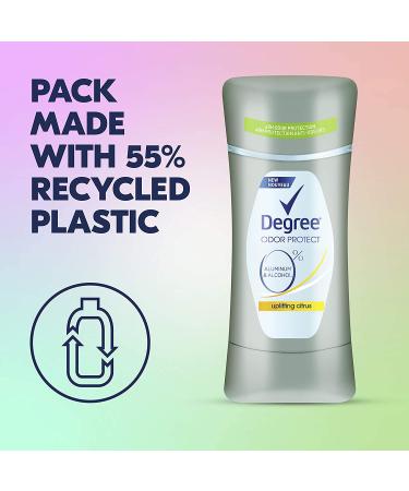 Degree 0% Aluminum Free Deodorant for Women - 48H Odor Protection, Uplifting Citrus, Pack of 4 (2.6 oz) - Buy Online on GoSupps.com