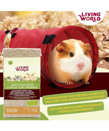 Living World 61267 Fresh 'N Comfy Bedding 50L (3050-Cubic Inch) Blue & Aspen Wood Shavings for Small Animals Bedding & Nesting Material 1200 Cubic Inches 50 l (Pack of 1) Bedding + Aspen Shavings Blue - Buy Online on GoSupps.com