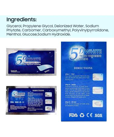 Teeth Whitening Strips - Sensitive White Strips for Clean, Safely Whitened Teeth | Stains Remover for Coffee, Wine, Tobacco (28 PCS) - Buy Online on GoSupps.com