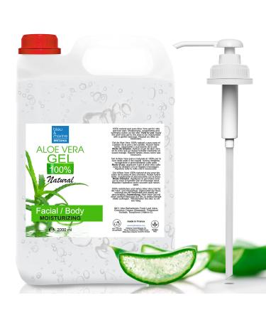 Aloe vera gel from organic plants from the Canary Islands Skincare babies and pets fresh leaf vegan sunburn moisture cream face 100% pure natural 2000 ml natural aloe vera 1 piece (1 Pack) - Buy Online on GoSupps.com