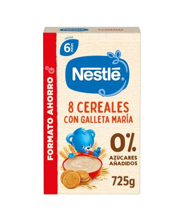 Nestle Espa a SA Nestle Porridge 8 Cereals with Biscuits 725 g Yellow 725 g Paquete de 1