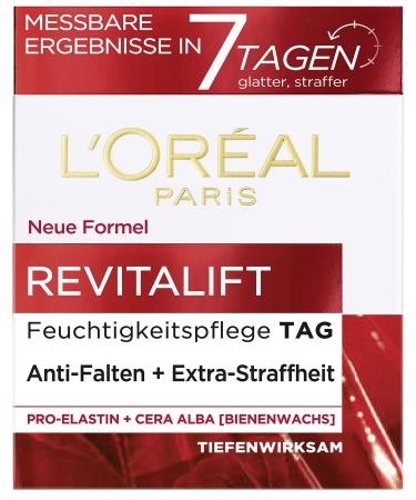 L'Oréal Paris Revitalift Day Care, Anti-Aging, Anti-Wrinkle and Extra Firming Facial Care, Pro-Elastin and Beeswax, 50 ml