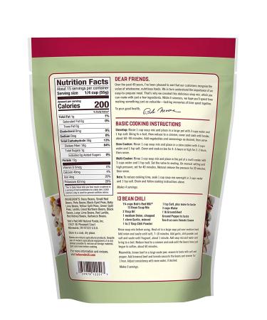 Bob's Red Mill 13 Bean Soup Mix - 29oz (1.81lbs) | Healthy & Delicious - Buy Online on GoSupps.com