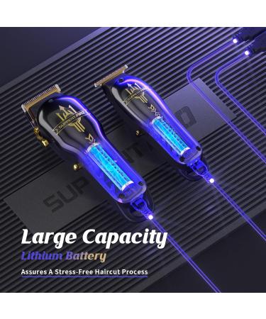 SUPRENT PRO Hair Clippers for Men - Premium Cordless Barber Set with Brushless Motor & Zero Gap Trimmer - Perfect Hair Cutting Kit Gift - Buy Online on GoSupps.com