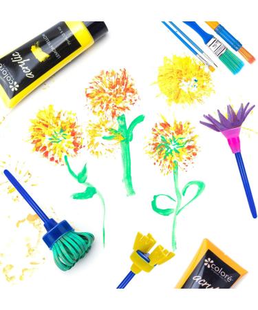 Kids Paint Sponge Set - 21 Piece Sponge Painting Kit for Early Learning and Art Crafts - Buy Online on GoSupps.com