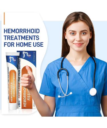 Villini Herbaluxy Hemorrhoid Treatment Ointment - External & Internal Hemorrhoid Shrinking Cream for Men and Women - Anus Fissure Relief - Buy Online on GoSupps.com