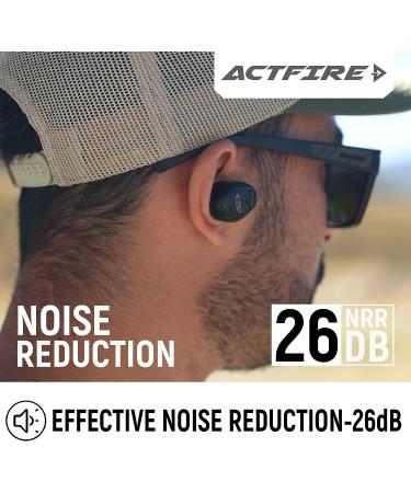 ACT FIRE Electronic Shooting Earplugs with Charging Case - NRR 26dB Hearing Protection for Shooting, Hunting, Range - Buy Online on GoSupps.com