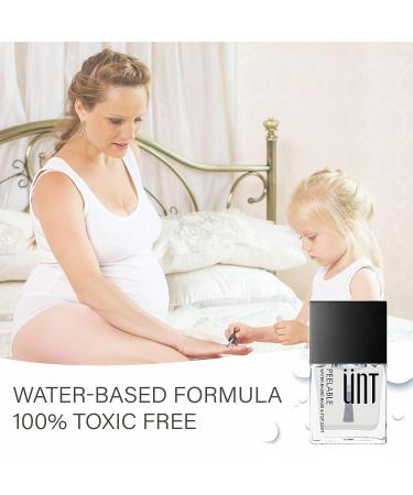 UNT Fantasy Peel Off Base & Top Coat - Toxic-Free 2-in-1 Quick Dry Nail Polish for Nail Art - Pregnancy-Safe & Kids-Friendly - Cruelty-Free Formula (0.3 Fl Oz) - Buy Online on GoSupps.com