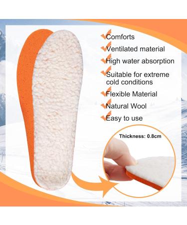 Lambswool Insoles for Men & Women - Soft Warm Wool Insoles with Arch Support for Boots & Winter Shoes - Buy Online on GoSupps.com