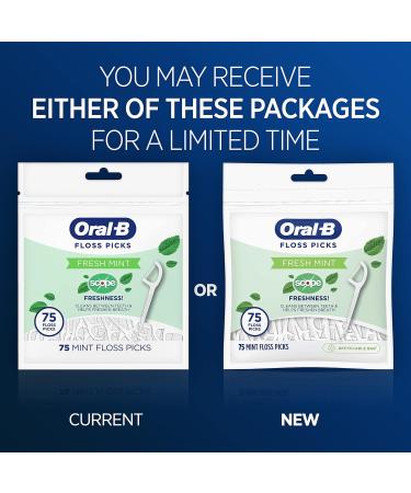 Buy Oral-B Burst of Scope Dental Floss Picks - Fresh Mint 75 Count (Pack of 6) - Total 450 Count | Premium Dental Care for Healthy Teeth - Buy Online on GoSupps.com