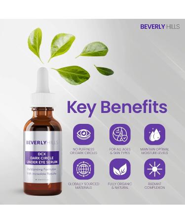 Beverly Hills DCX Eye Serum - Dark Circles, Puffy Eyes, Wrinkles & Crow's Feet Treatment - Buy Online on GoSupps.com