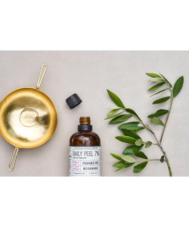 Ecooking Daily Peel with 7% Glycolic Acid 100ml | Face Exfoliating Fluid & Dead Skin Remover | Hyaluronic Acid Organic Cucumber Water & Turmeria Zen | Minimise Pores & Even Skin Tone for Natural Glow - Buy Online on GoSupps.com