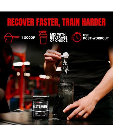 PROSUPPS Glutamine Powder for Men & Women - 5000mg L-Glutamine Workout Supplement for Muscle Recovery Immune Support & Gut Health - Zero Sugar & Carbs Gluten-Free - Unflavored 60 Serving - Buy Online on GoSupps.com