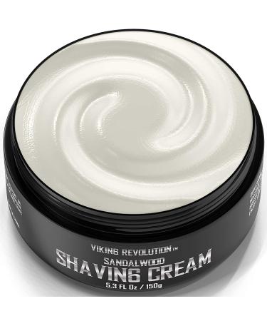 Luxury Sandalwood Shaving Cream for Men - Smooth & Silky Shave - 5.3oz - Buy Online on GoSupps.com