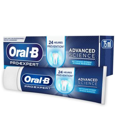 Oral-B Pro-Expert Advanced Science Toothpaste Intense Cleaning, Plaque and Cavity Prevention with Twice Daily Brushing, Adherence to Teeth and Gums