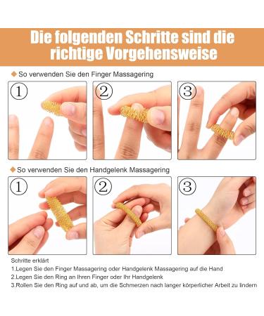 25 Spiky Finger Massage Rings Set - Stress Relief for Kids & Adults | Gold & Silver - Perfect for Office Workers - Buy Online on GoSupps.com