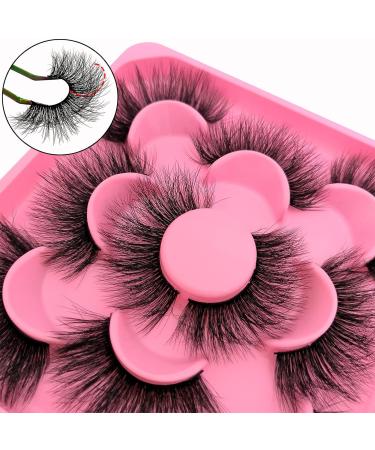 Fluffy Faux Mink Wispy False Eyelashes - 20MM Long, Thick Volume, Lightweight - 5 Pairs (5-07) - Buy Online on GoSupps.com