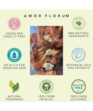 Amor Florum 250ml Natural Rinsing: Coconut Pomegranate Sea Buckthorn & Sweet Orange - Sulfate & Paraben Free pH 5.5 Balanced - Buy Online on GoSupps.com