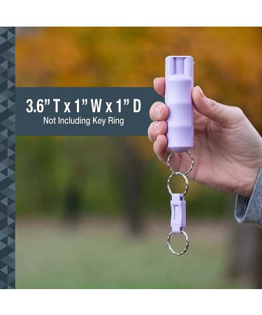 SABRE Personal Safety Kit with Pepper Spray and 2-in-1 Personal Alarm with LED Light, 25 Bursts,130dB Alarm, Audible Up to 1,250 Feet Lavender - Buy Online on GoSupps.com