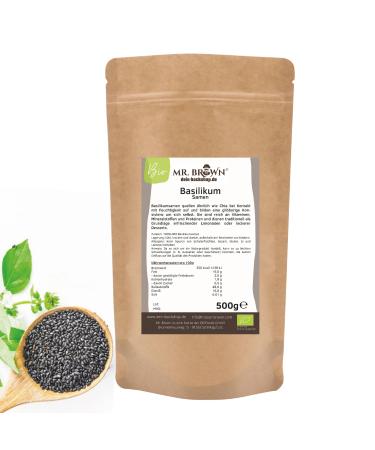 500g ORGANIC basil seeds use like chia seeds 500 g (1 pack)