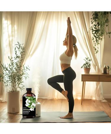 Jasmine Essential Oil Jasmine Oil 4 Fl Oz 120ML for Diffuser Humidifier Yoga Cleaning DIY Candle Soap Making Perfume Gift for Women Essential Oils Jasmine 4 Fl Oz (Pack of 1) - Buy Online on GoSupps.com