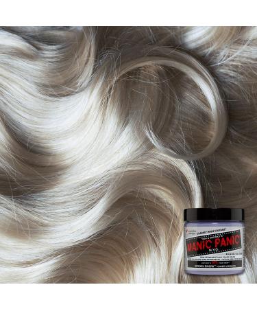 MANIC PANIC Virgin Snow Blonde Toner 4oz - Blue Tinted Semi-Permanent Hair Toner for Blonde/Bleached Hair - Brassiness Remover - Buy Online on GoSupps.com
