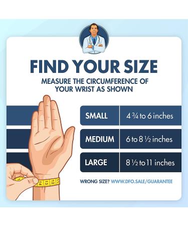 Dr. Frederick's Original Wrist and Thumb Brace - Spica Splint for Arthritis - 4 Pack - Medium Size - Relief for De Quervain's Tenosynovitis & Osteoarthritis - Buy Online on GoSupps.com