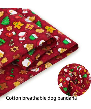 Aring Pet Christmas Dog Bandana - Cute Red Cotton Triangle Necker for Dogs & Cats | Perfect Holiday Accessory for All Sizes - Buy Online on GoSupps.com