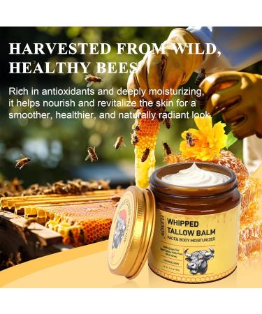 1 Pack Bee Venom Cream 7X Moisturizing Effect than Traditional Tallow Balm 100% Glass Fed Tallow for Skin with Organic Bee Venom Bee Venom Skin Treatment Cream for Dry Skin Face & Body Moisturizer - Buy Online on GoSupps.com