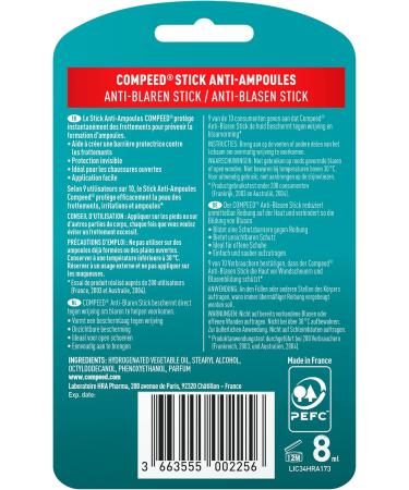 Compeed Anti-Blister Stick 8ml | Foot Care Anti-Friction | Prevent Blisters Worldwide - Buy Online on GoSupps.com