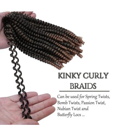 6 Pack 8 Spring Twist Crochet Hair T27# - Low Temp Synthetic Extensions for Butterfly Locs & Fluffy Twist Braids - 15 Strands 50g/Pack - Black Women's Hair - Buy Online on GoSupps.com