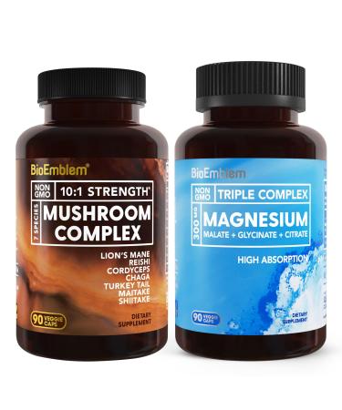 BioEmblem Triple Magnesium Complex and Mushroom Complex