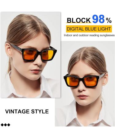 MARE AZZURO 98% Blue Blocking Reading Sunglasses for Women - UV Protection & Gaming Glasses (Black 2.50) - International Shipping - Buy Online on GoSupps.com