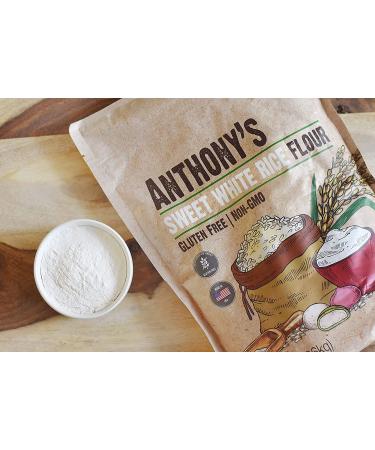 Anthony's Sweet White Rice Flour 3 lb - Gluten Free, Non GMO, Made in USA - Buy Online on GoSupps.com
