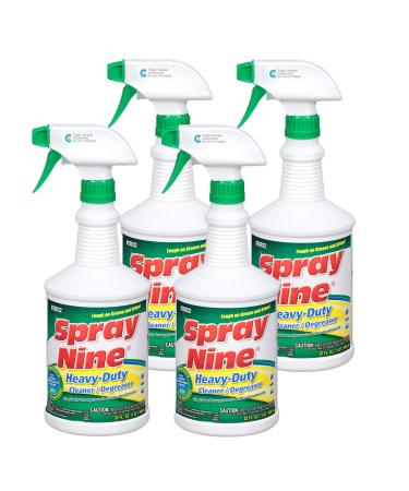 Spray Nine 26832 Heavy Duty Cleaner/Degreaser and Disinfectant, 32 oz. (4)