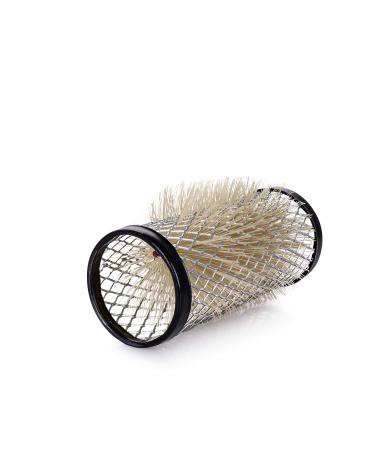 Ponik's Professional metal curlers wire curlers with bristles - 28 mm - 12 pieces - bristle curler set hair curlers black 28 mm