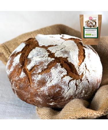 Farm Bread Organic Baking Mix - Sourdough Bread Baking Mix (3-Pack) | Bake with Love - Perfect for Bread Makers | 430g - Buy Online on GoSupps.com