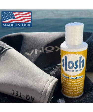 Slosh Wetsuit & Swimsuit Cleaner - 4 Fl Oz - Removes Salt, Chlorine, & Odors - All-in-One Formula (Pack of 1) - Buy Online on GoSupps.com